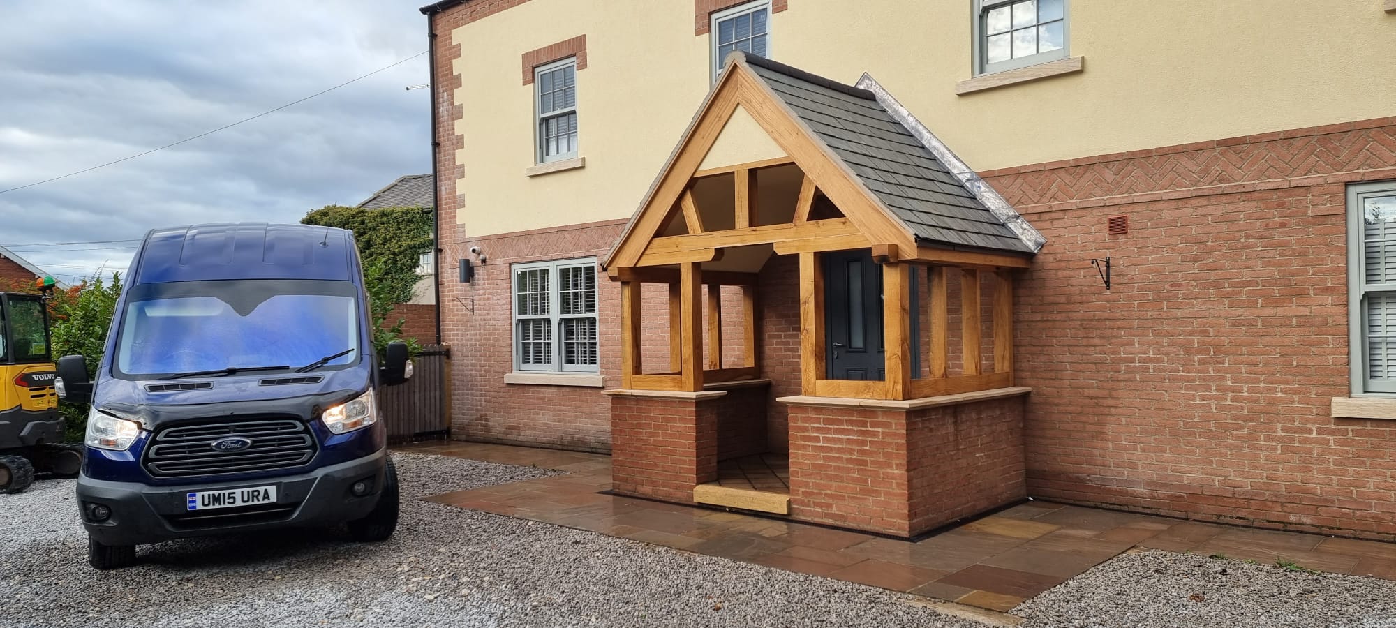Misura Joinery architectural timber work — oak framed porch and oak frame joinery Rotherham South Yorkshire